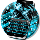 Neon Blue Keyboard Free simgesi