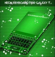 Neon-Tastatur zum Galaxy Y Plakat