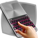 Pink Chrome Keyboard Theme aplikacja