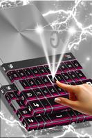 Pink Chrome Keyboard Theme capture d'écran 1