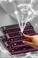 Pink Chrome Keyboard Theme captura de pantalla 1