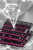 Pink Chrome Keyboard Theme captura de pantalla 3