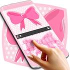 Pink Bow Keyboard Theme icône