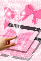 Pink Bow Keyboard Theme capture d'écran 2