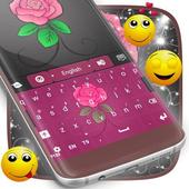 Pink Flower Keyboard icon