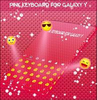 Pink Keyboard for Galaxy Y Ekran Görüntüsü 1
