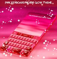 Pink Keyboard Heart Glow Theme poster