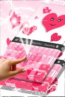 Pink Hearts Keyboard تصوير الشاشة 2