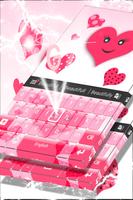 Pink Hearts Keyboard capture d'écran 3