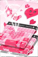 Pink Hearts Keyboard تصوير الشاشة 3