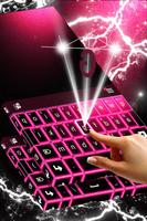 1 Schermata Pink Neon Keyboard Theme 2018