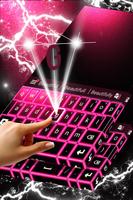 2 Schermata Pink Neon Keyboard Theme 2018
