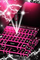 3 Schermata Pink Neon Keyboard Theme 2018