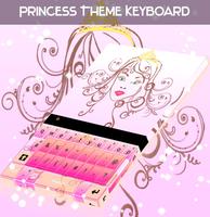 Princess Theme Keyboard Affiche