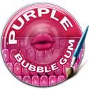 Klawiatura fioletowy Bubblegum aplikacja