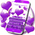 Purple Hearts Keyboard icon