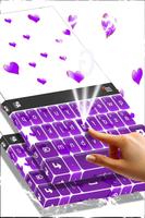 Purple Hearts Keyboard Ekran Görüntüsü 2