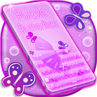 Purple Keyboard Girl Theme ícone