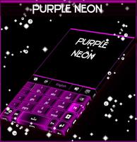Purple Neon Keyboard Theme capture d'écran 3