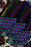 Rainbow Neon Keyboard Theme poster