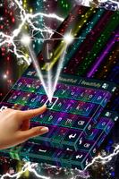 Rainbow Neon Keyboard Theme ảnh chụp màn hình 2