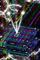 Rainbow Neon Keyboard Theme ảnh chụp màn hình 3