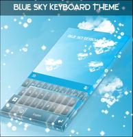 Tema Keyboard Langit Biru poster