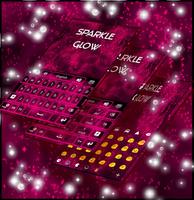 Sparkle Glow Teclado Tema captura de pantalla 1
