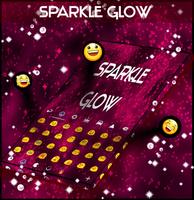 Sparkle Glow Teclado Tema captura de pantalla 2