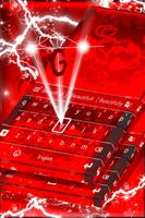 Stylish Red Love Keyboard capture d'écran 3