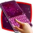 Violet Sparkles Keyboard Theme icône