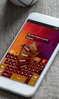 Muddy Red Keyboard Theme ảnh chụp màn hình 3