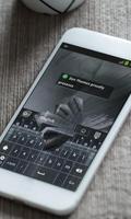 Pure black Keyboard Theme plakat