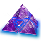 Galáxia roxo GO Keyboard ícone