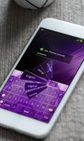 Galáxia roxo GO Keyboard Cartaz