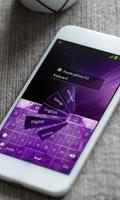 Galáxia roxo GO Keyboard imagem de tela 1