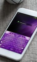 Galáxia roxo GO Keyboard imagem de tela 2