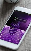 Galáxia roxo GO Keyboard imagem de tela 3