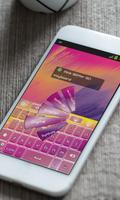 Pink Glitter Keyboard Theme ảnh chụp màn hình 1