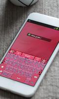 Pink grids Keyboard Theme capture d'écran 2