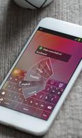 Pink waterfall Keyboard Theme ảnh chụp màn hình 1