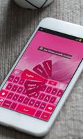 Poderoso rosa Keyboard Tema Cartaz