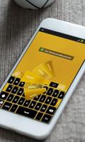 Amarelo Sunflower Keyboard Cartaz