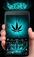GO Keyboard Theme Weed الملصق