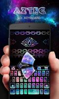 GO Keyboard Theme Aztec Affiche