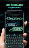 Black Tech GO Keyboard Theme الملصق