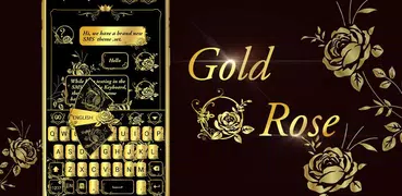 Gold Rose GO Keyboard Theme