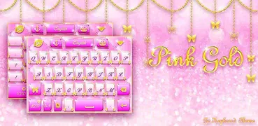 Pink Gold GO Keyboard Theme