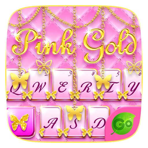 Pink Gold GO Keyboard Theme