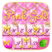 Pink Gold GO Keyboard Theme biểu tượng